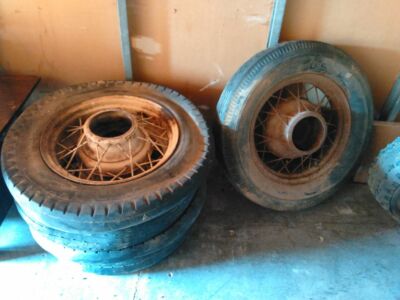 VINTAGE 1920'S 1930'S Wire Spoke Wheels (1 set of 5) $1,000.00 - PicClick