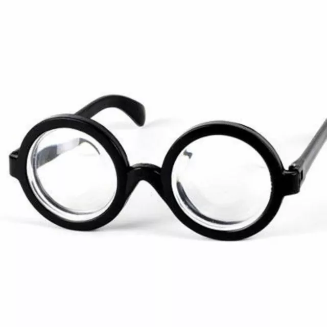 NERD GLASSES ROUND Thick Geek Fancy Dress Costume Retro Joke Fun