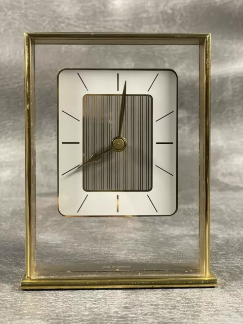 Acctim brass mantle clock, Quartz, German