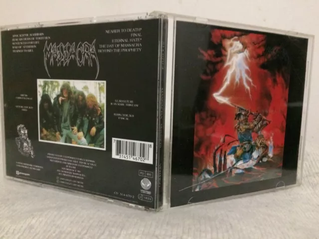 Maasacra - Massacra 1993 CD German issue of Final Holocaust Vertigo 514-670 2