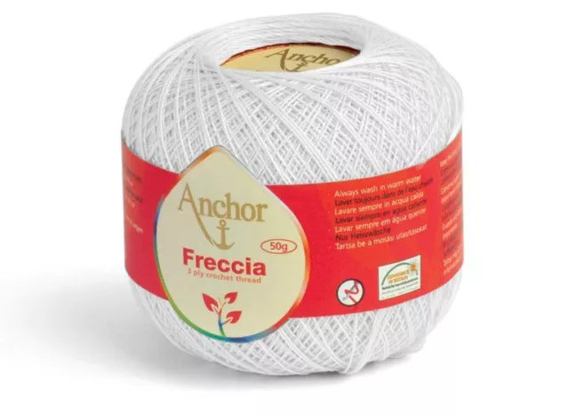 €99/kg)  Häkelgarn 50g  Anchor Freccia Stärke 6 von Coats alle Farben