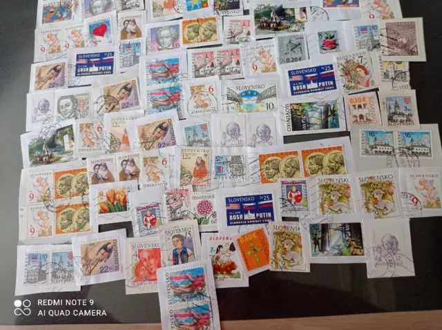 Slovaquie 100 timbres livraison gratuite