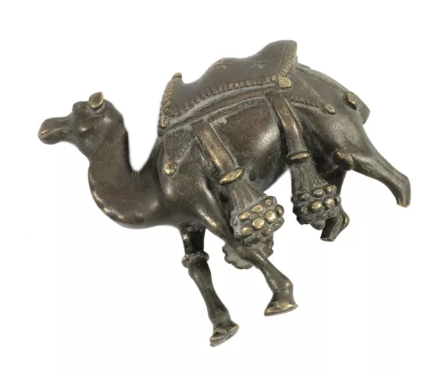 Traditional Indian Brass Rajasthani Camel Statue Beautiful Home Decor G7-1093