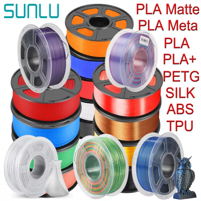 (ACQUISTA 3 GET 1 GRATIS, aggiungi 4) SUNLU 1 KG 3D Filamento PLA/PLA+/ABS/PETG/SETA 1,75 mm TPU