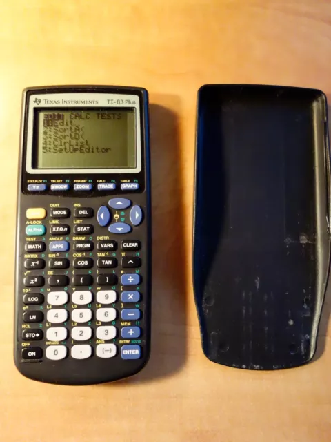 TEXAS INSTRUMENTS TI-83 Plus Graphing Calculator, Good Condition, Works