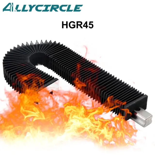 HGR45 Linear Guide Organ Dust Proof Cover with Flame-proof 200-1000MM Customize