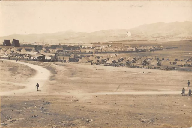 Cpa Morocco Rif War Photo Card Of A Military Camp
