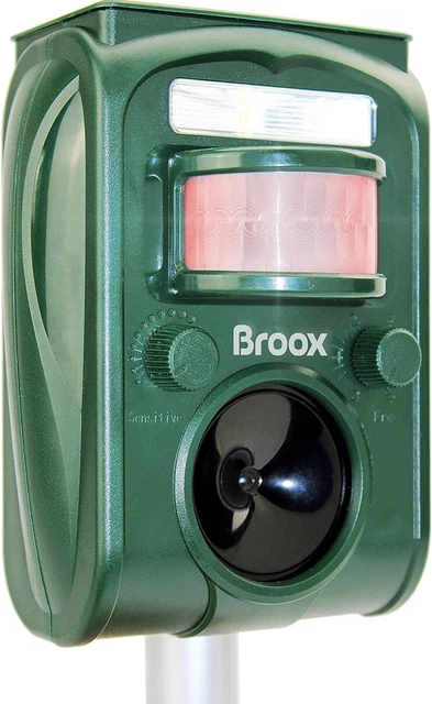 Broox Solar Animal Repellent, Cat Repellent, Deer Repellent, Squirrel Repellent,