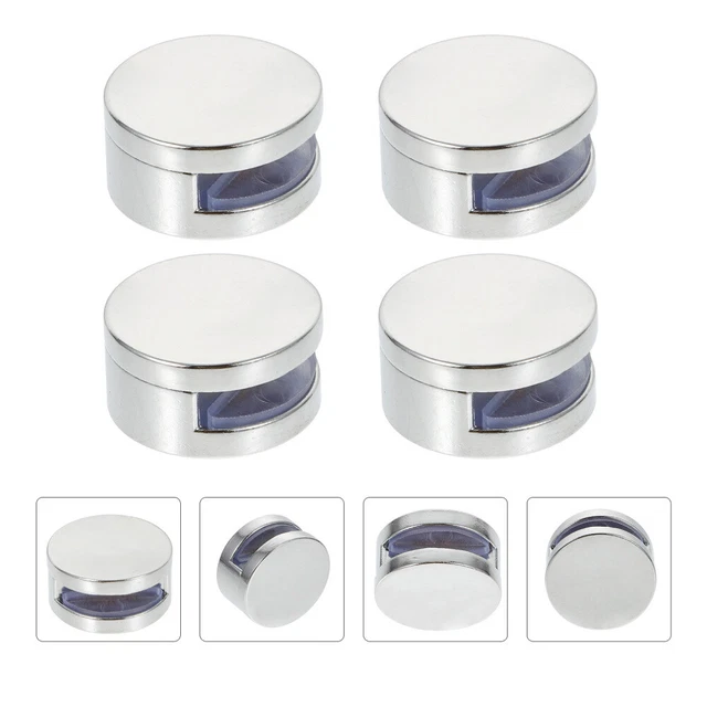 8 Pezzi Morsetto Per Vetro Supporto Per Mensola In Vetro Fissaggio Regolabile A Parete Vetro Adattivo Spessore 6 8 Mm 98944038 - 6