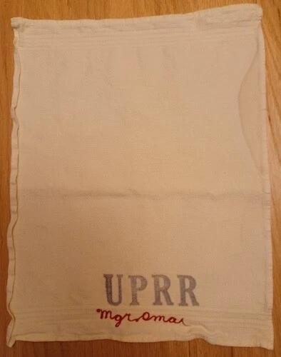 Union Pacific Railroad Dining Car Cloth Towel Mgr Oma(ha)