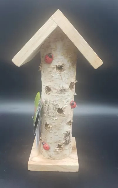 Evergreen Garden Wooden Ladybug Insect House Hotel Fauna Natural Bug Habitat