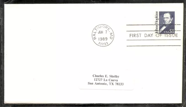 US SC # 2194 Johns Hopkins  FDC. No cachet