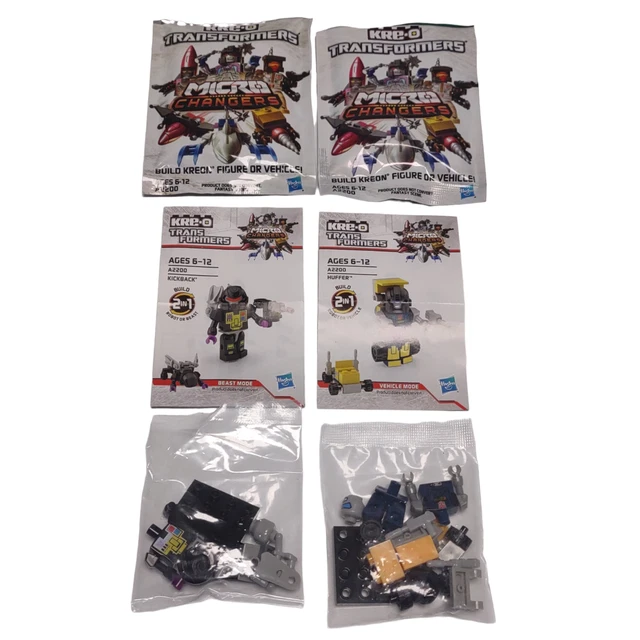 KRE-O Transformers Micro Changers A2200 Kickback & Huffer 3 - 2 in 1 Hasbro New