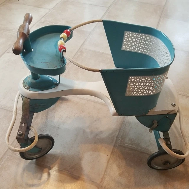Vintage Taylor Tot Baby Walker/Stroller No Handle - Flower Planter Yard Art Vintage Taylor Tot Baby Walker/Stroller No Handle - Flower Planter Yard Art