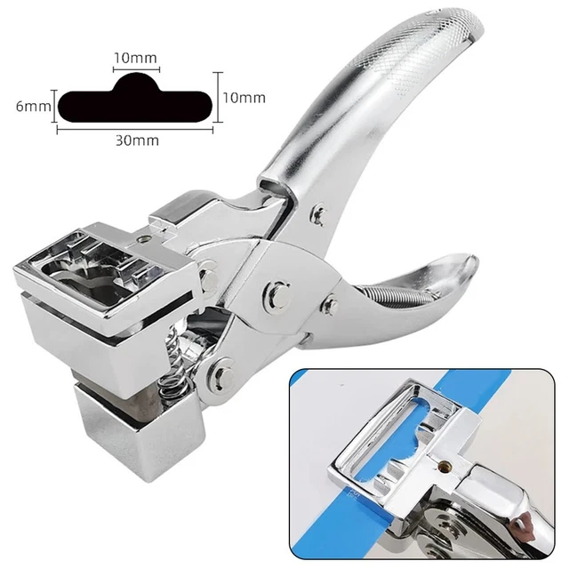 Pince perforante coupeuse en forme de T argent parfaite pour PVC et mati��re pla