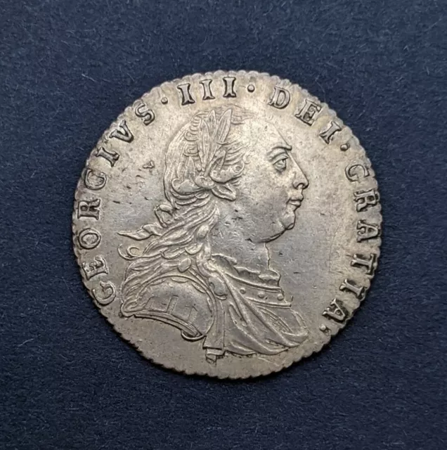 1787 Sixpence King George Iii United Kingdom