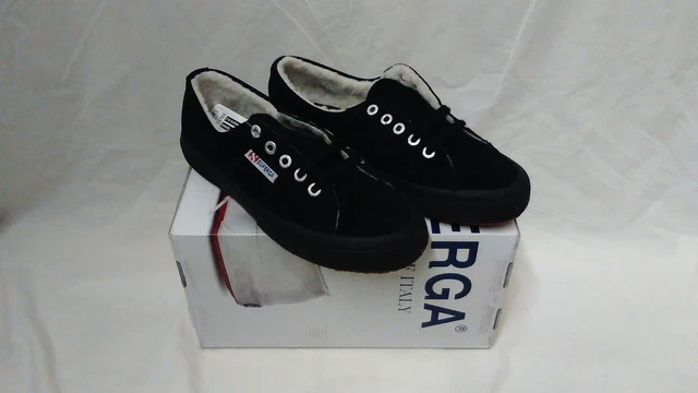 SUPERGA SCARPE INVERNALI Donna Num. 36 NERO Pelo Interno Mod. 2750