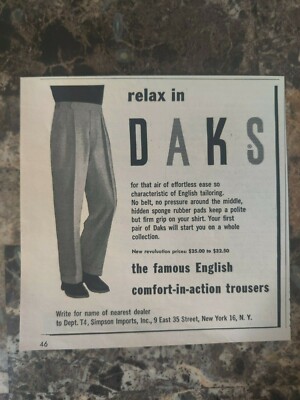 Vintage London News Advert Daks Simpson Piccadilly English Electric Company 1953 