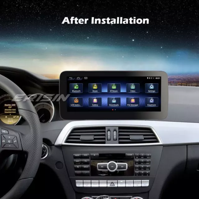 10.25" Android 10 GPS Autoradio Mercedes Benz C-Class W204 NTG IPS CarPlay DAB+ 2