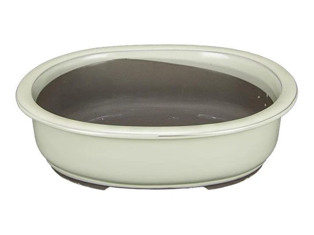 Vaso per bonsai Tokoname AIBA KOYO smaltato rettangolare profondità