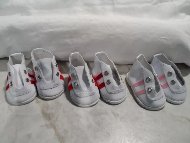 My Generation American Girl 18" Doll Red Pink White Tennis Shoes Sneakers Lot