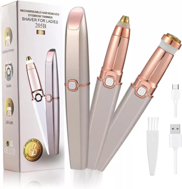 Women Electric Brows Trimmer Razor Hair Remover Facial Face Eyebrow Epilator USA