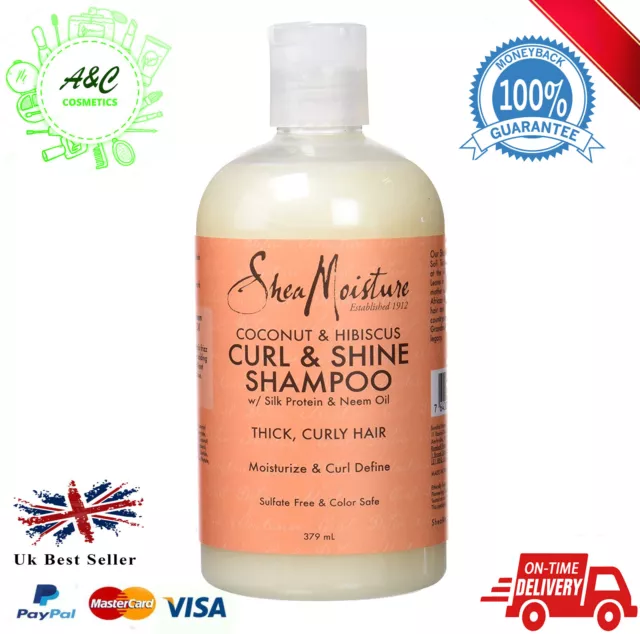 Shea Moisture Coconut and Hibiscus Curl and Shine Shampoo 379 ml