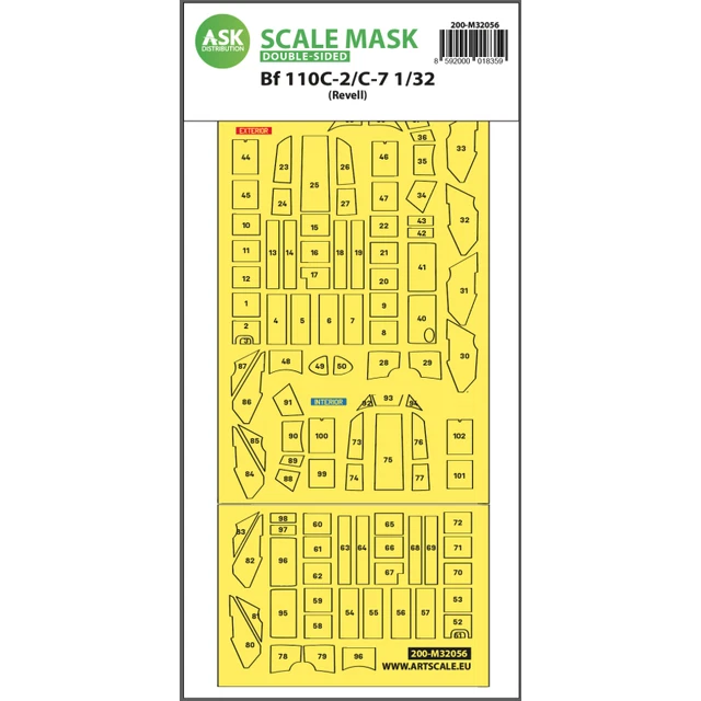 Art Scale Kit Arts200-M32056 Messerschmitt Bf 110C-2/C-7 double-sided express ma