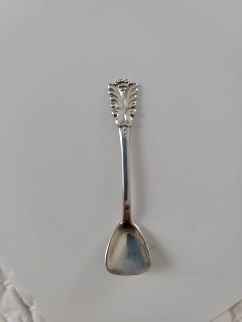 Vintage Norway Sterling Salt Spoon