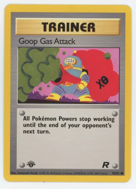 Goop Gas Attack 78/82 1st Edition NM LP MP HP Common Team Rocket Pokemon Card