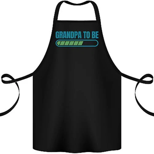 Grembiule in cotone Grandpa to Be Funny nuovo nascita bambino 100% biologico