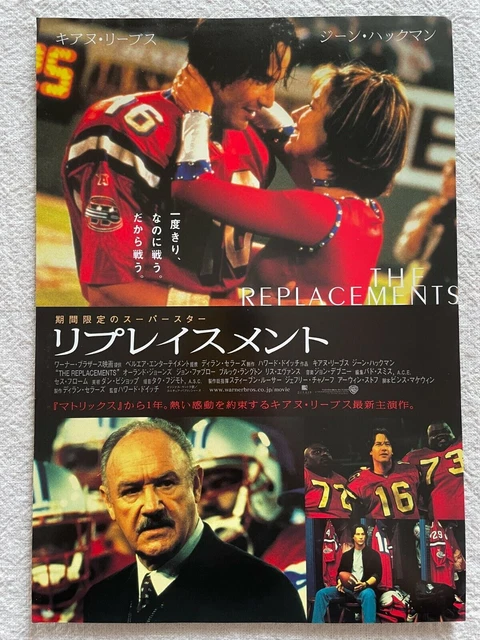The Replacements 2000 Movie Flyer Japan Chirashi Keanu Reeves Gene Hackman