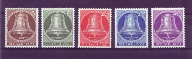 Berlin 1953 Mi.Nr. 101 - 105 Glocke III Satz postfrisch geprüft Schlegel BPP
