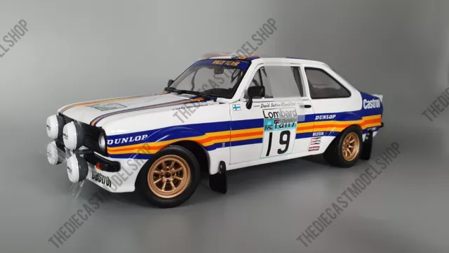 SUNSTAR 1:18 Scale Ford Escort Mk2 RS1800 1980 Lombard RAC Rally - Rothmans