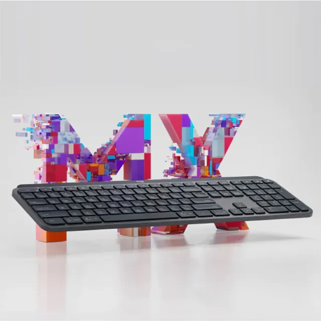 NEW Logitech MX Keys Advanced Wireless Illuminated Keyboard Graphite Typing AU