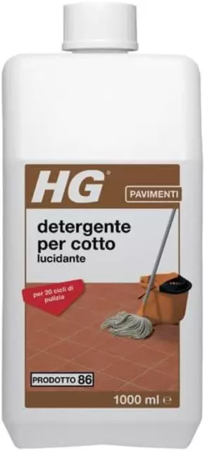 HG - Détergent pour Carrelé Polissant - (HG N° 86), Indiqué Pierre Naturelle 1lt