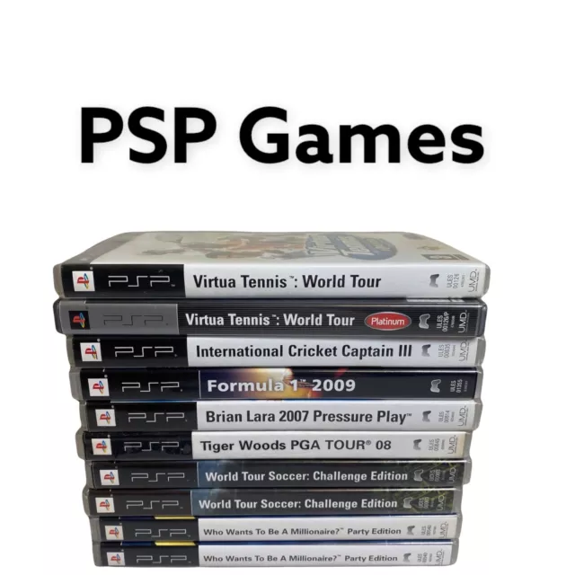 Sony PSP Games/UMD'S Fast Free Next Day Dispatch - Select By Drop Down Menu