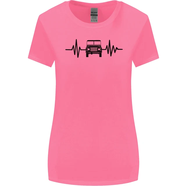 T-shirt 4X4 Heart Beat Pulse Off Roading donna taglio più largo 2