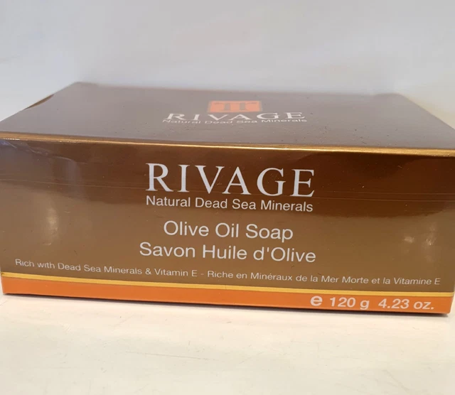 Olive Oil soap rich with dead sea. RIVAGE Natural Dead Sea Minerals