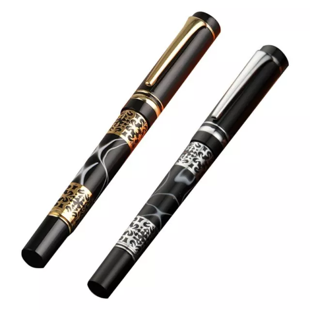 0.5mm Metal Ballpoint Pen Acrylic Marble Roller Luxury Business Signature