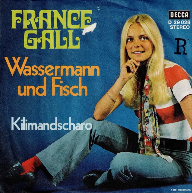 7 45 France Gall-Wassermann und Fisch SCHLAGER PS