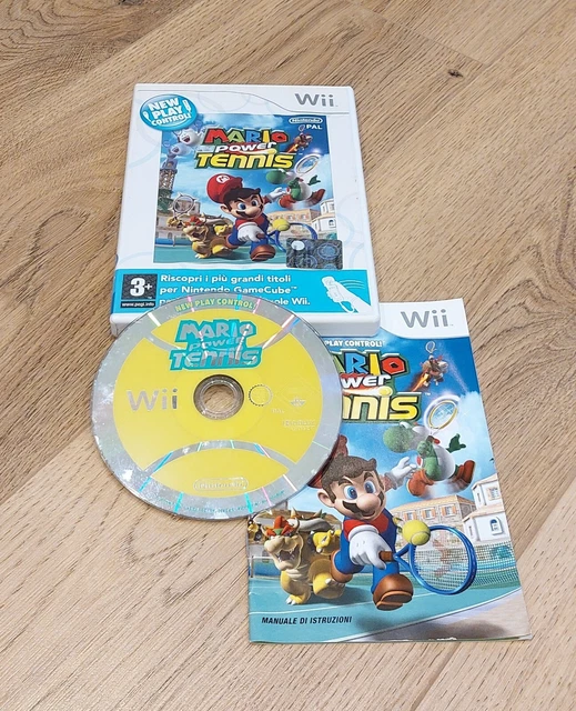 MARIO POWER TENNIS Nintendo Wii Gioco Pal Con Italiano Videogioco