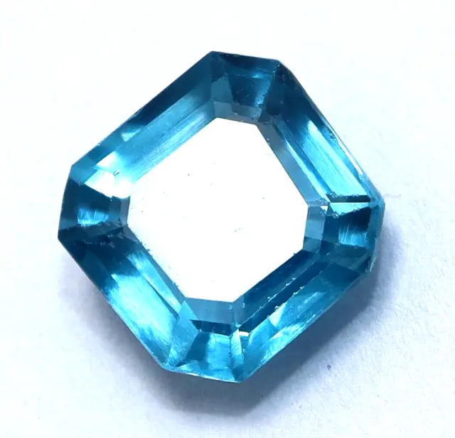 4.00 Ct Natural Santa Maria Blue Aquamarine Asscher Cut Loose Certified Gemstone