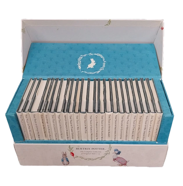 BEATRIX POTTER WORLD of Peter Rabbit 23 Book Box Set & 6 Plush Toys ...