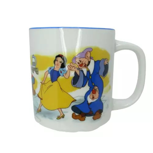 Snow White and the Seven Dwarves Coffee Cup Disney Mug Japan Vintage Disneyland