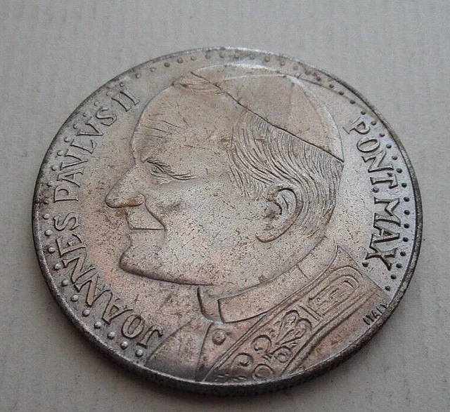 Joannes Pavlvs II Pont. Max Pope John Paul II Silver Coin