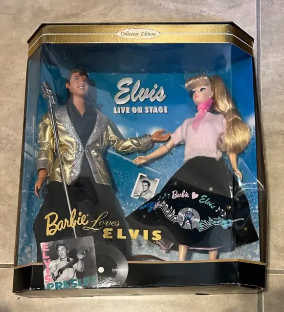 Barbie Loves Elvis Collectors Edition 2 Doll Set NEW factory sealed in box