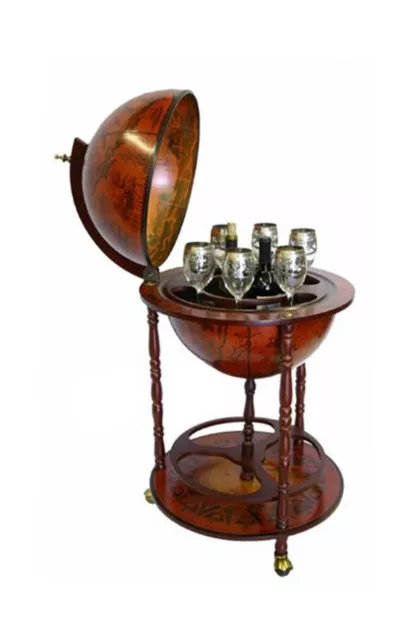 Sixteenth-Century Italian Replica Old World Globe Bar