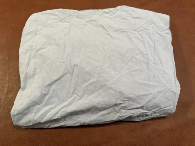 POTTERY BARN KIDS Boy Crib Fitted Sheets Solid Blue Cotton