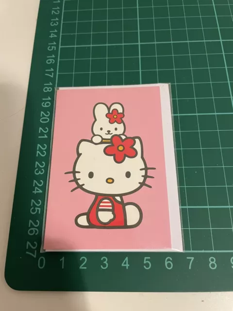 hello kitty miniature card Pink Sanrio Collectors Card Greetings